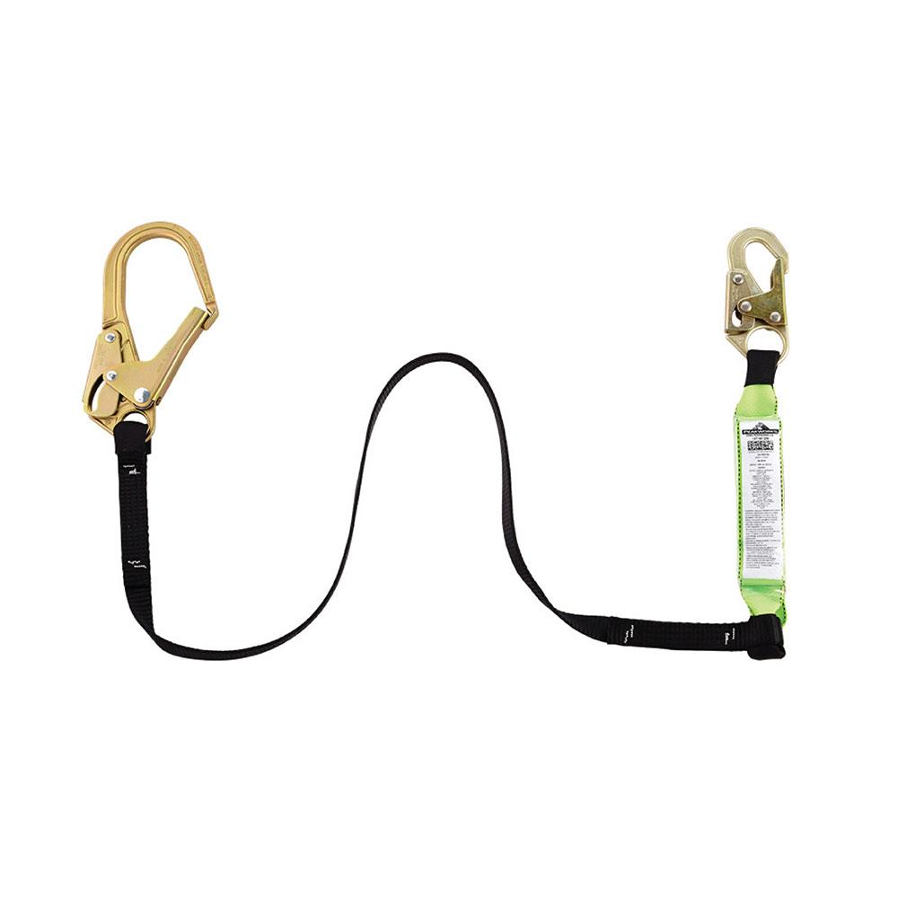 Single Leg Shock Absorbing Lanyards w/ Shock Pack (200-386 lbs)