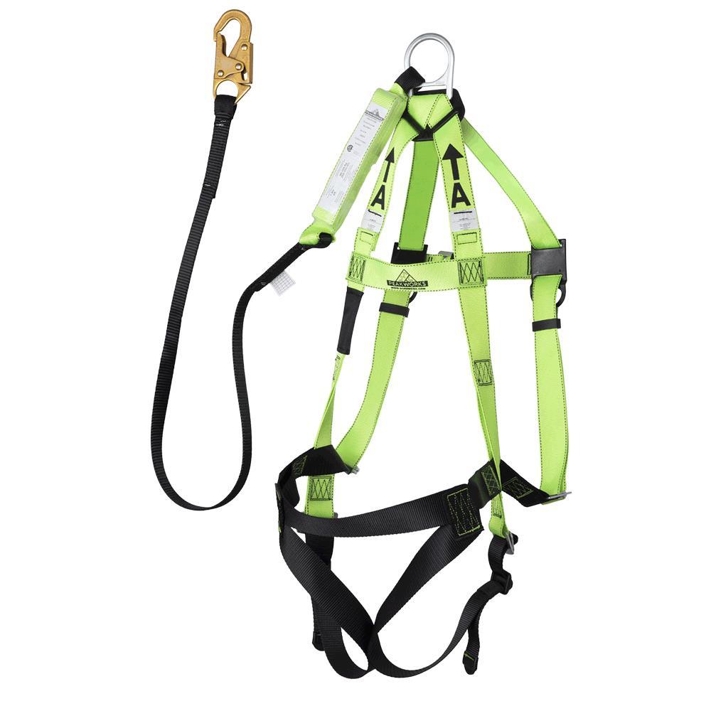 Harness/Lanyard Integral Combo - 110-220 lb Capacity - 4&#39; (1.2 m)