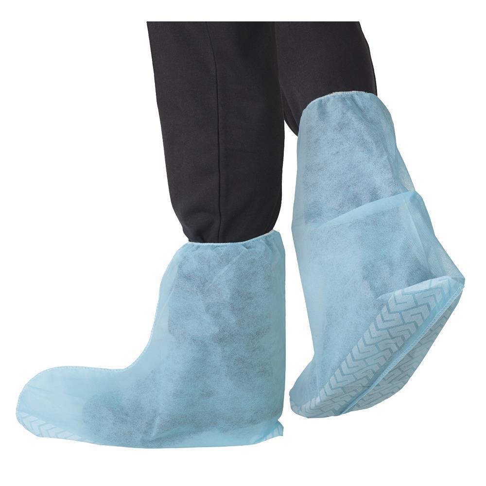 Blue Polypropylene Boot Covers - 25 pairs - O/S