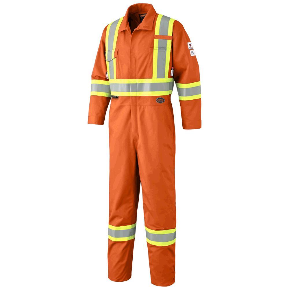 Hi-Viz Orange FR-Tech® 88/12 FR/ARC Rated 7 oz Coverall - Tall - 58