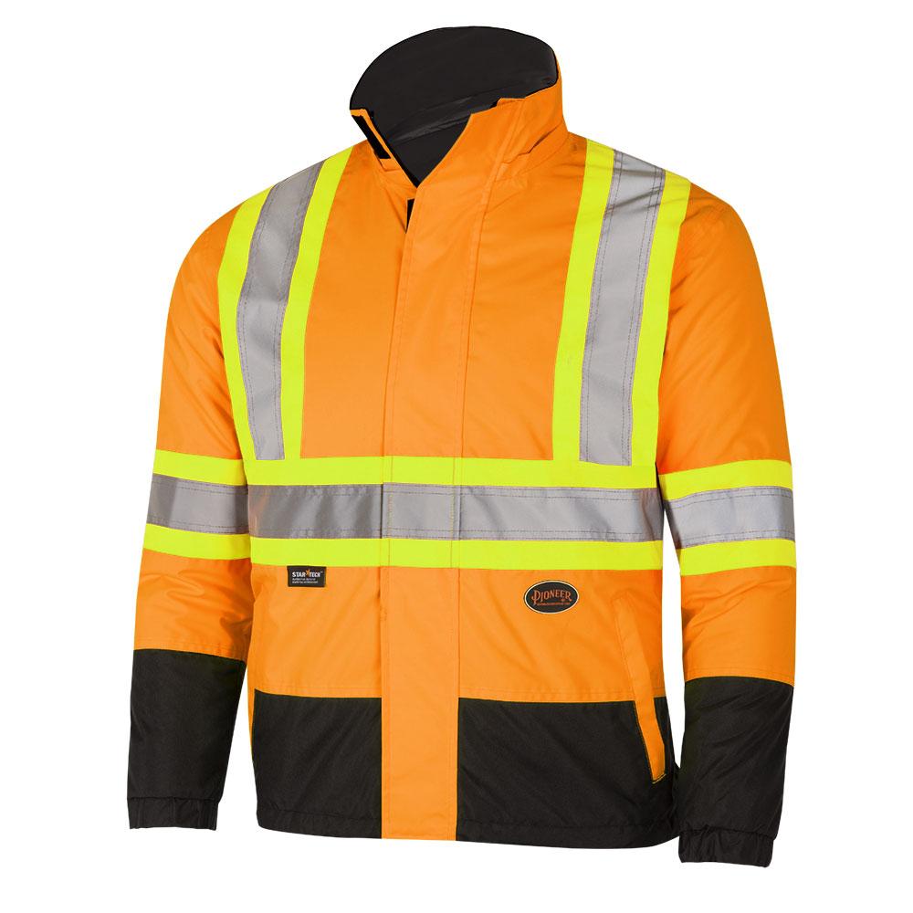 Hi-Viz Reversible Safety Jacket - Hi-Viz Orange - S