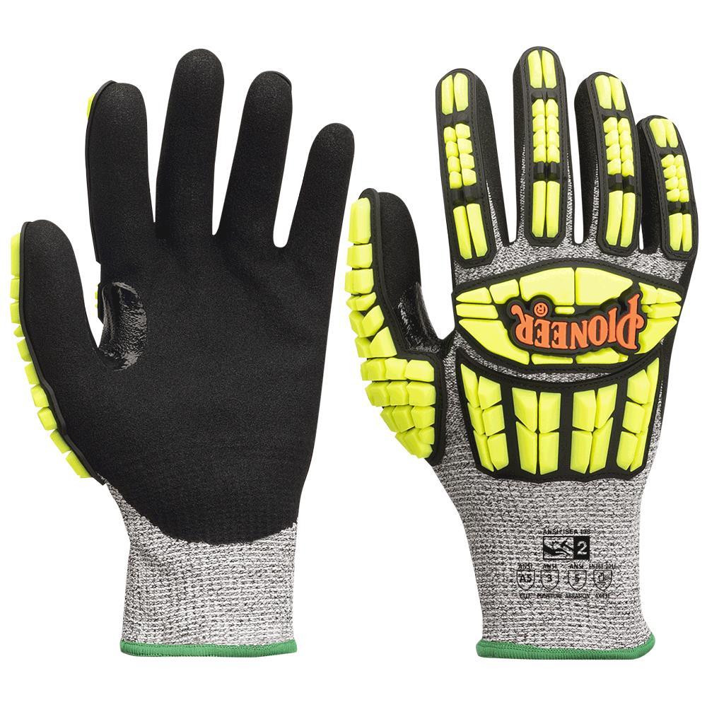Cut and Impact-Resistant Gloves (Pair) with TPR - Level A5 - S