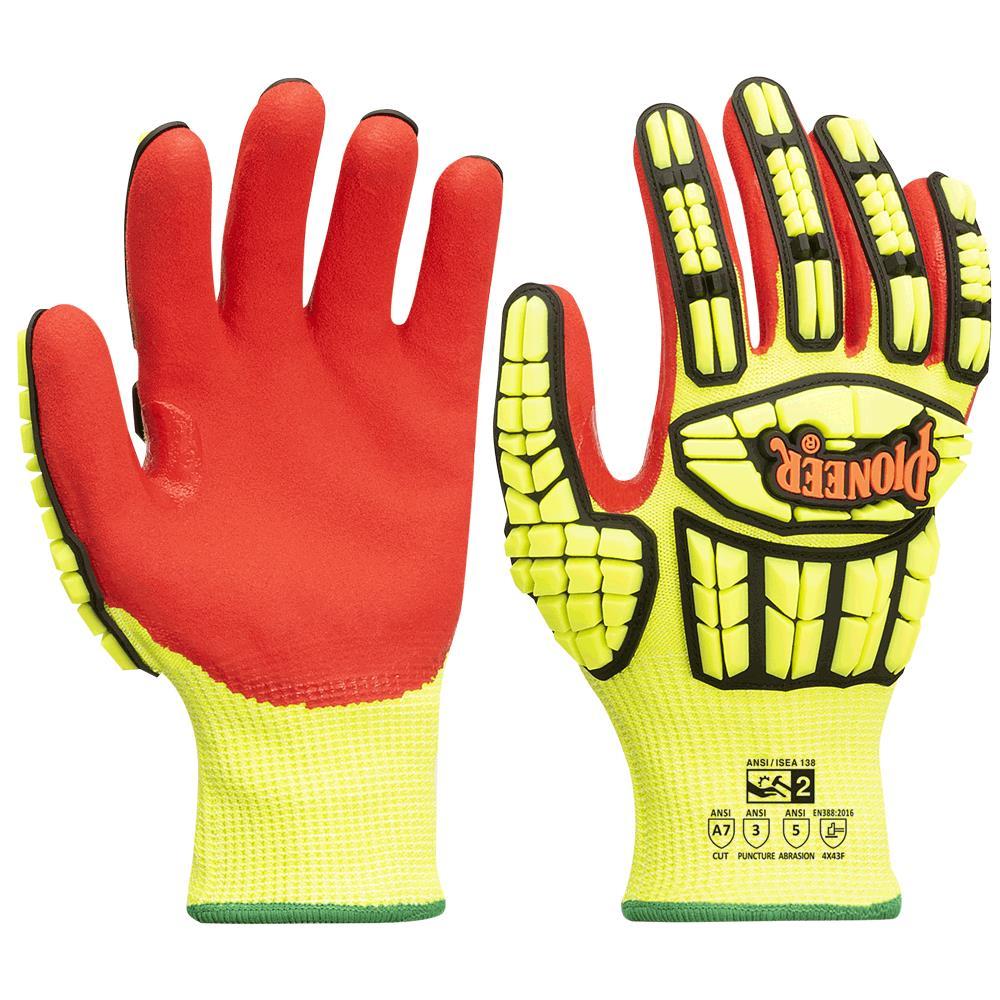 Cut and Impact-Resistant Gloves (Pair) with TPR - Level A7 - L