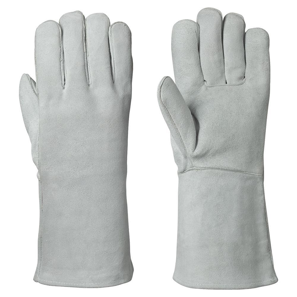 Fleece Lined Welder&#39;s Cowsplit Glove - L