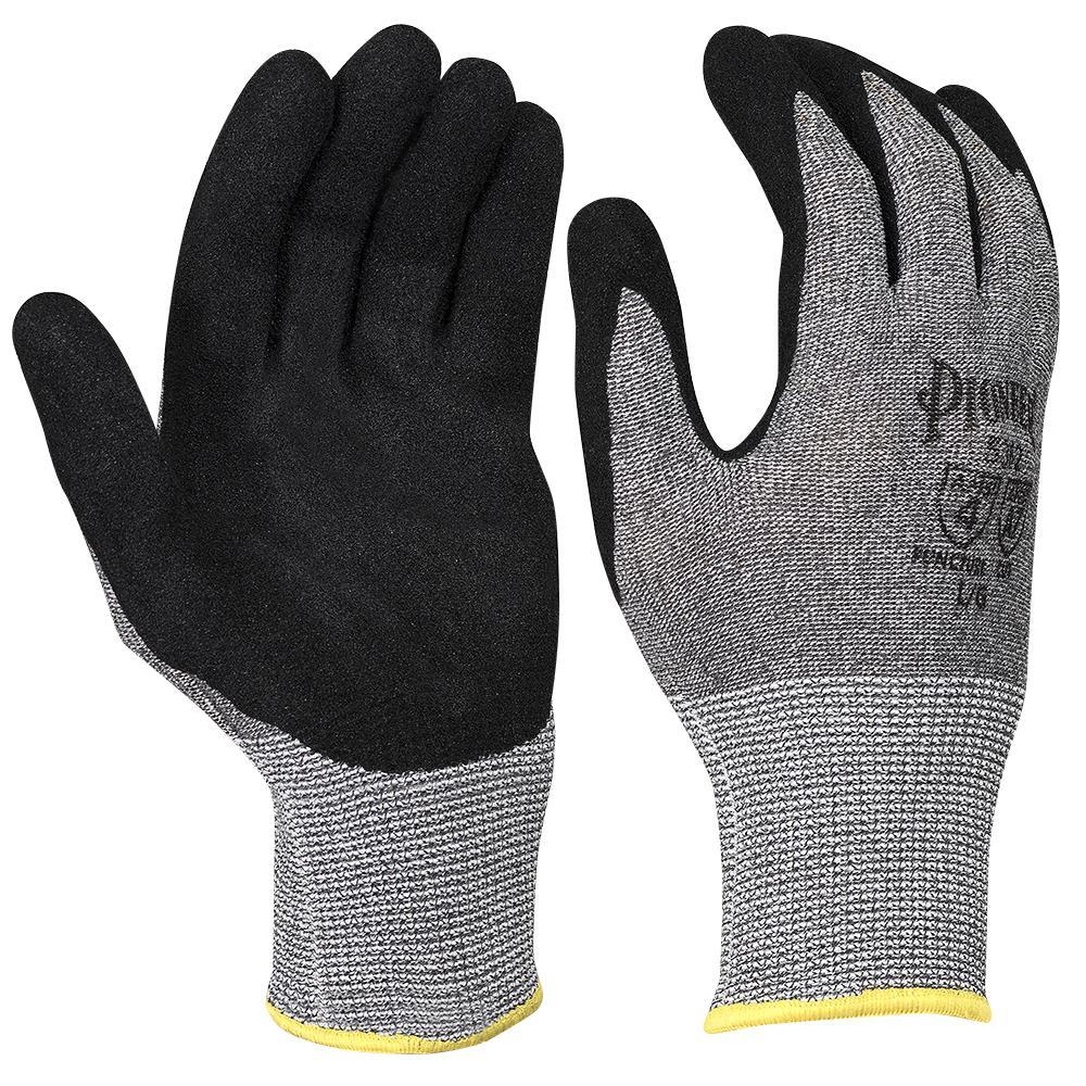 Cut-Resistant Gloves (Pair) with Black Foam Nitrile Coating - Level A7 - M