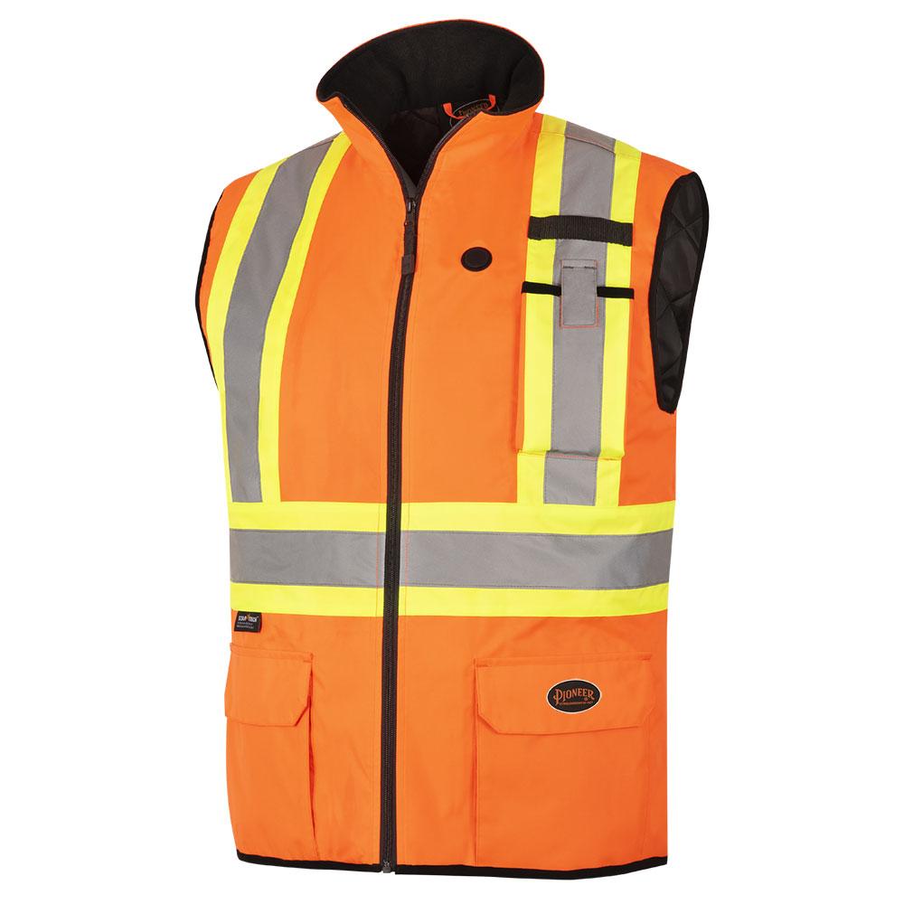 Hi-Viz Heated Insulated Safety Vest - Hi-Viz Orange - 3XL