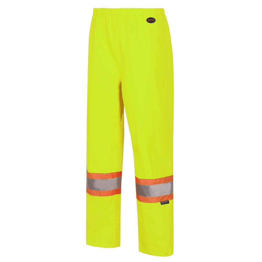 Women&#39;s Hi-Viz Yellow Waterproof 300D Polyester/PU Pants - M
