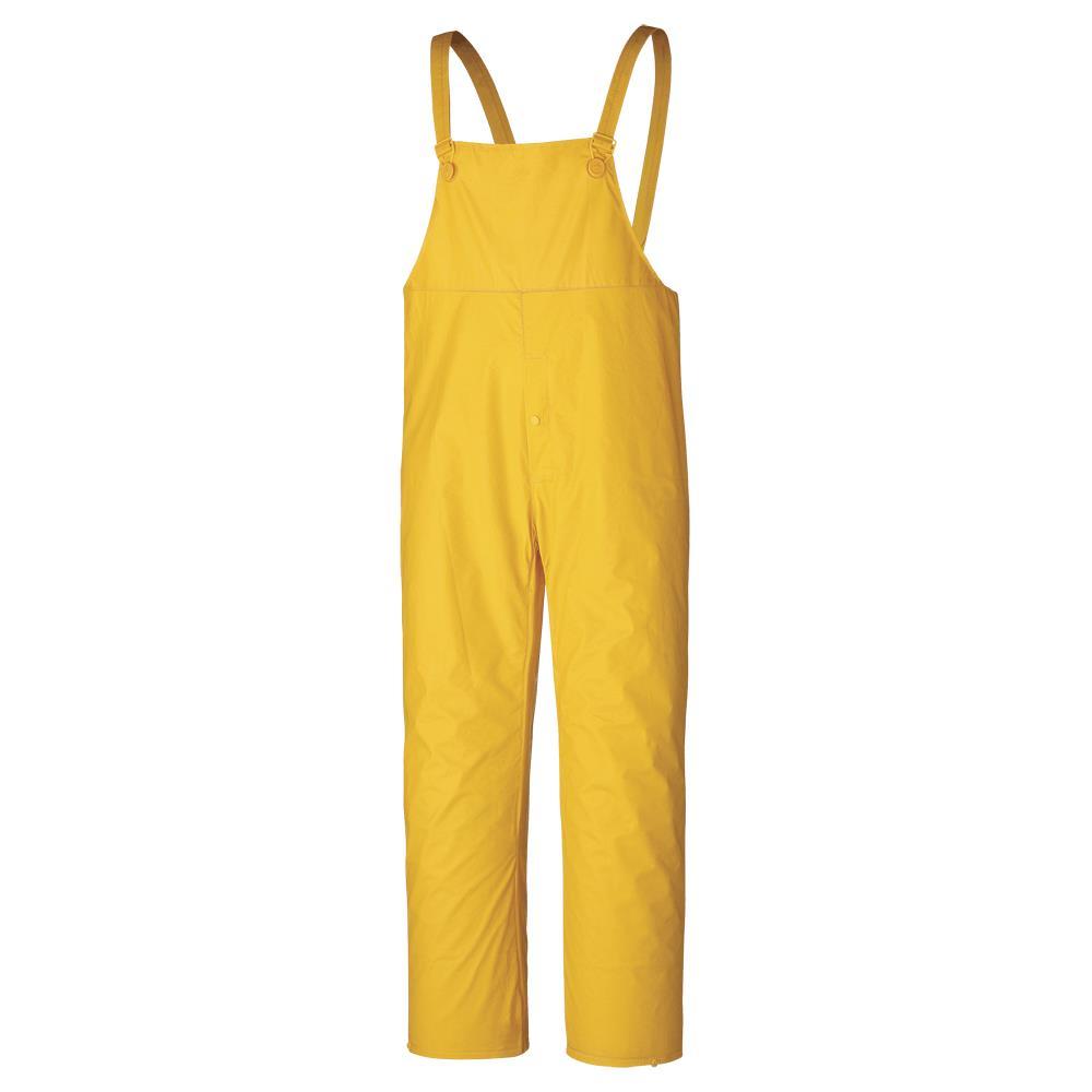 Flame Resistant Waterproof Bib Pants - PVC/Polyester/PVC - Yellow - S