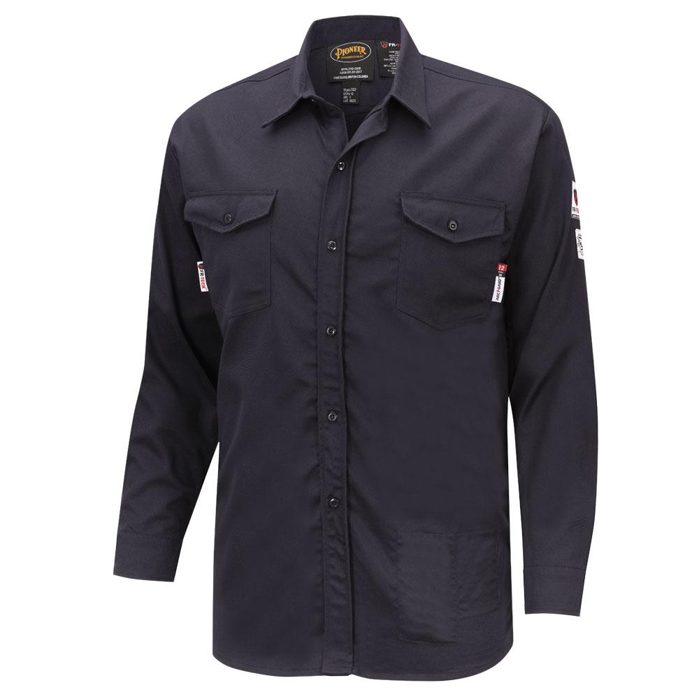 FR-TECH® Flame-Resistant Safety Shirt - Navy - XL