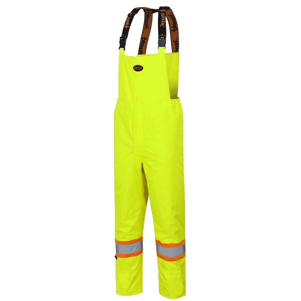 Hi-Viz Yellow/Green “The Rock” 300D Oxford Polyester Insulated Bib Pants - M