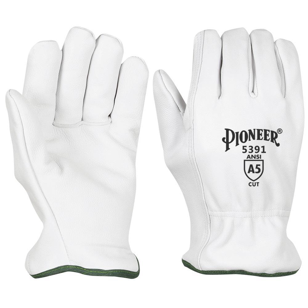 Cut-Resistant Goatskin Driver&#39;s-style Gloves (Pair) - Level A5 - M