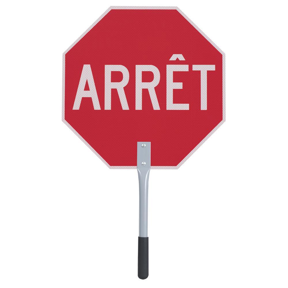 Traffic Stop/Slow Paddle - 18&#34; – French version