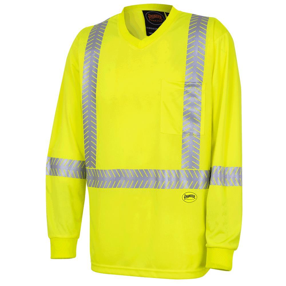 Hi-Viz Yellow 50+ UV Protection, CoolPass® Ultra-Cool, Ultra-Breathable Long-Sleeved Shirt