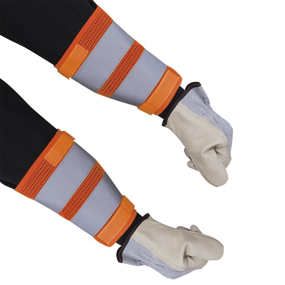 Hi-Viz Orange 8&#34; Traffic Cuffs - pair - O/S