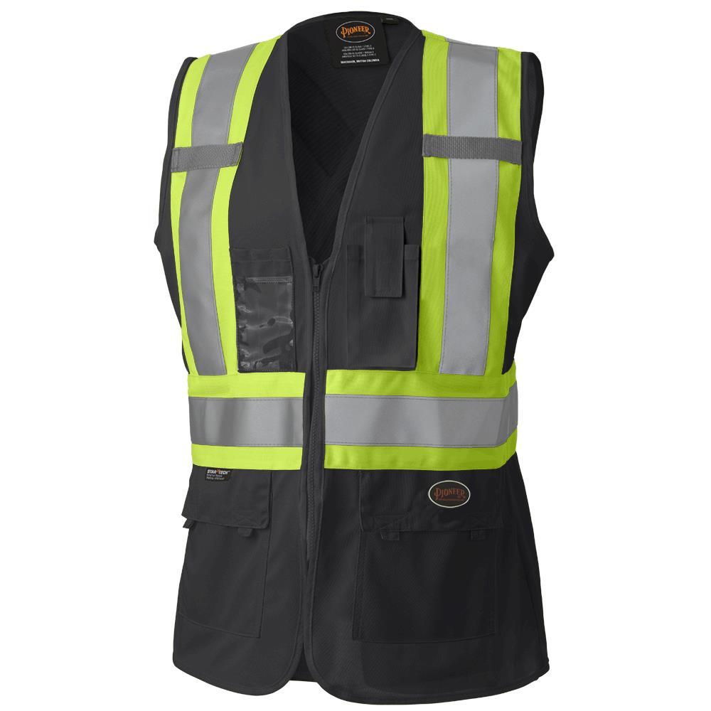 Hi-Viz Women&#39;s Safety Vest - Black - L