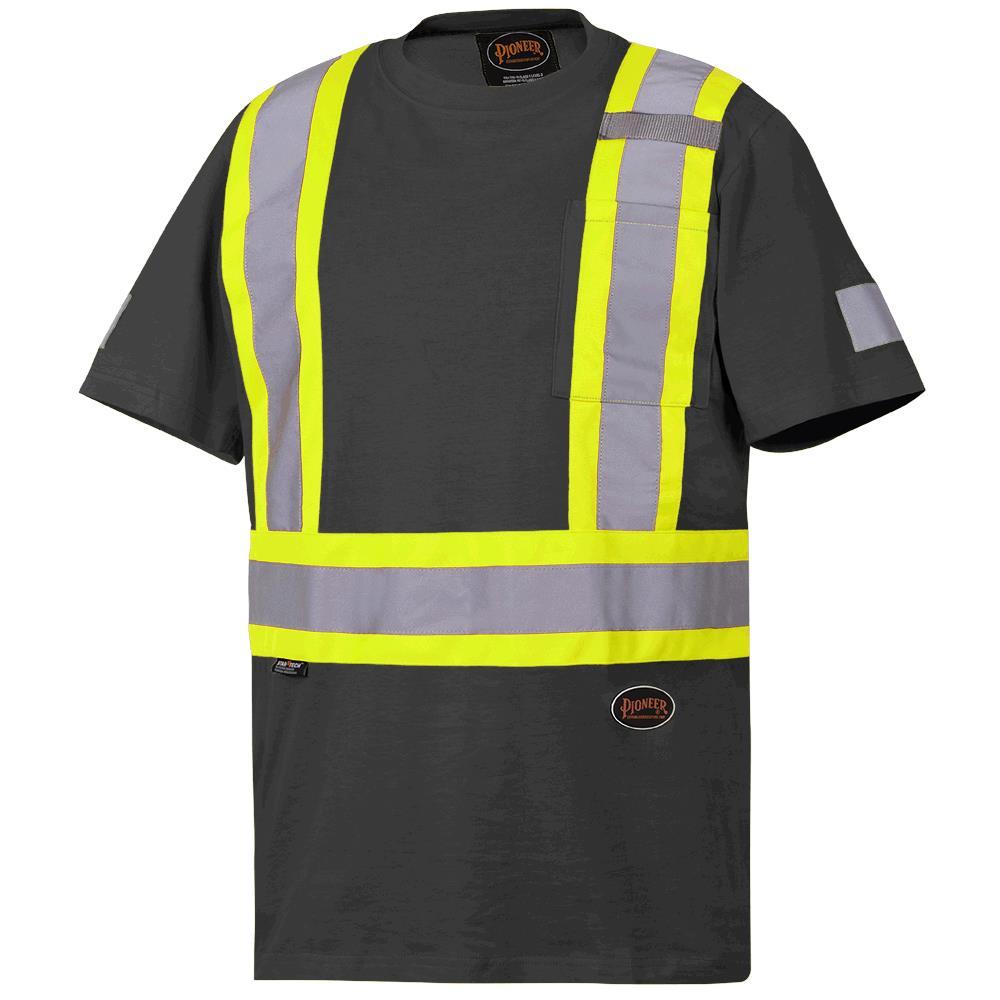 Black Cotton Safety T-Shirt - XL