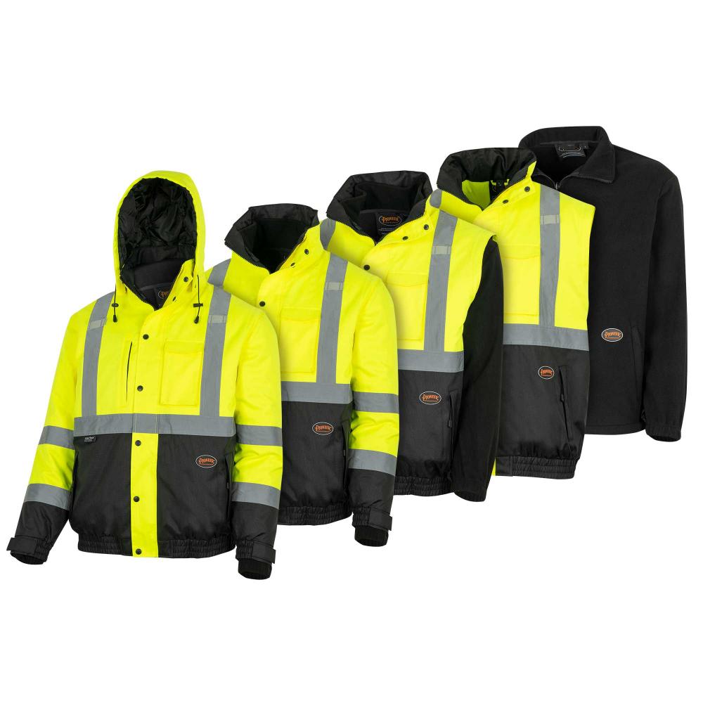 Hi-Vis Waterproof 5-in-1 Jacket