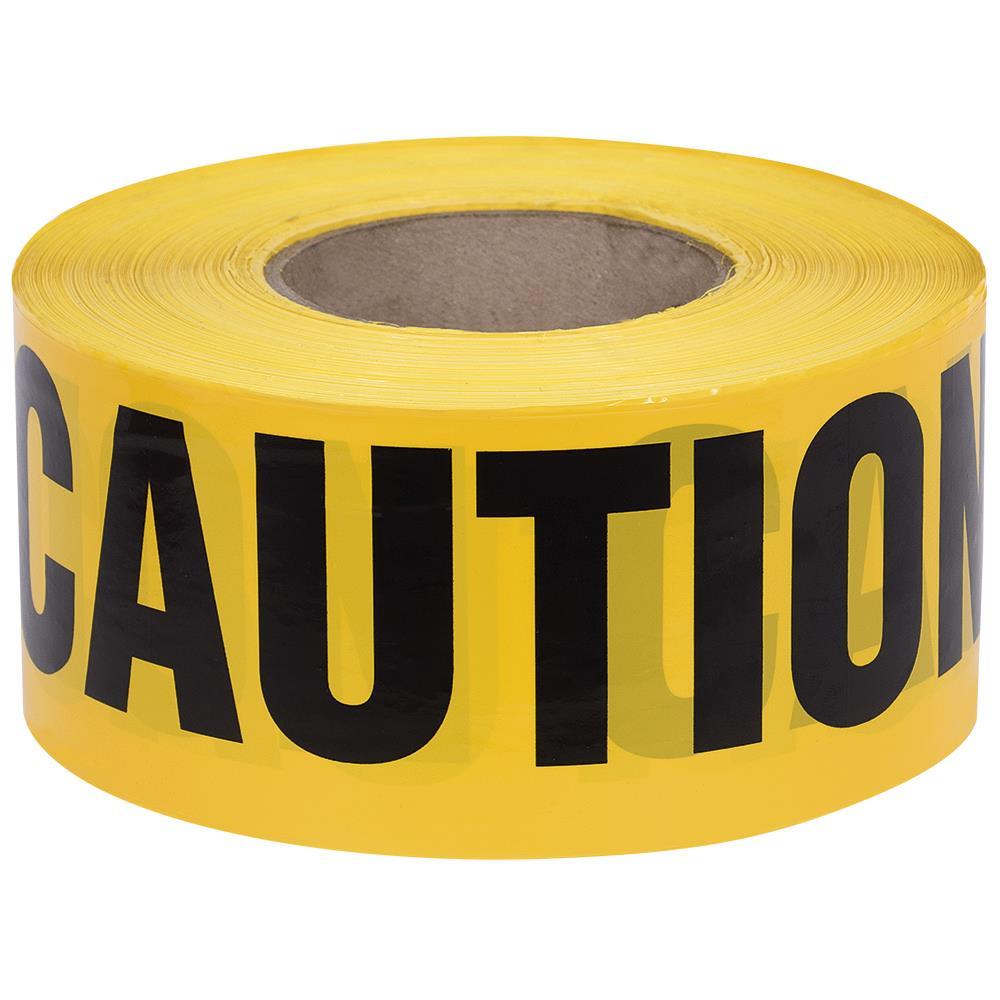 Yellow Caution Tape - 1000&#39; x 3&#34; x 0.04 mm