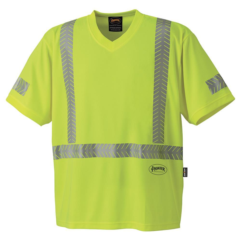 Hi-Viz Yellow/Green Ultra-Cool, Ultra-Breathable Safety T-Shirt - XL