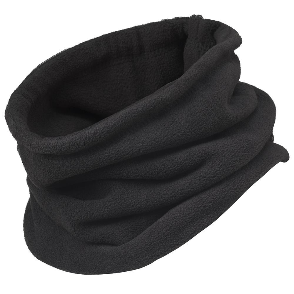 Black Micro Fleece 3-in-1 Neck Warmer - O/S