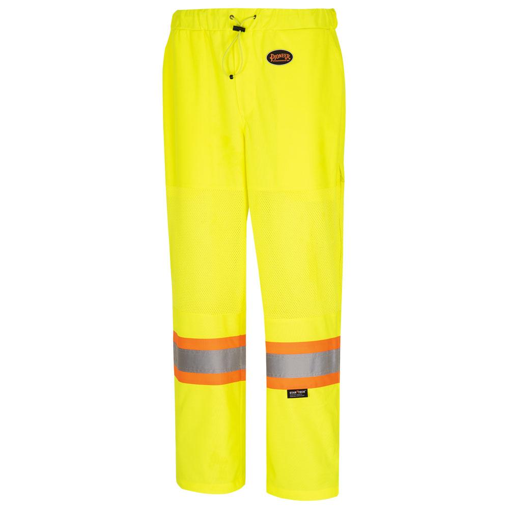 Women&#39;s Hi-Viz Traffic Safety Pants - Hi-Viz Yellow/Green - XL