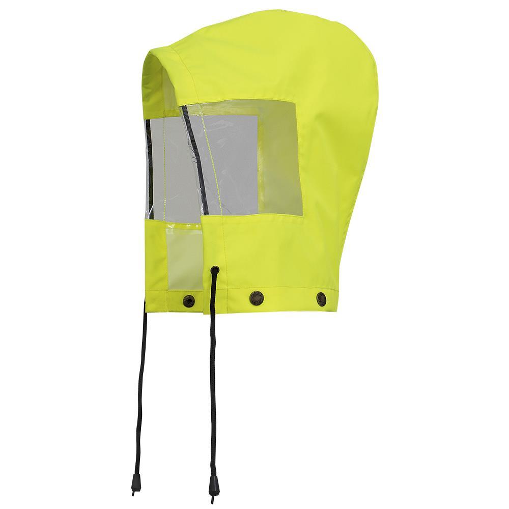 Hi-Viz Yellow/Green Hood for Hi-Viz Traffic Control Waterproof Safety Jacket - O/S