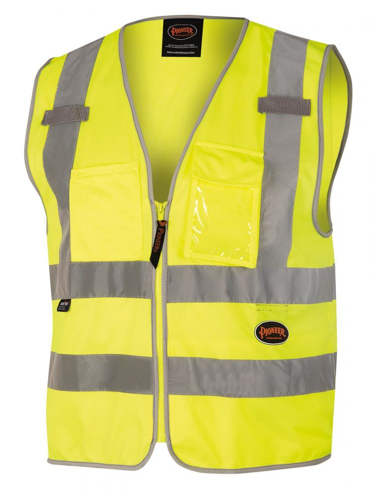 Poly Tricot Zip Front Safety Vests