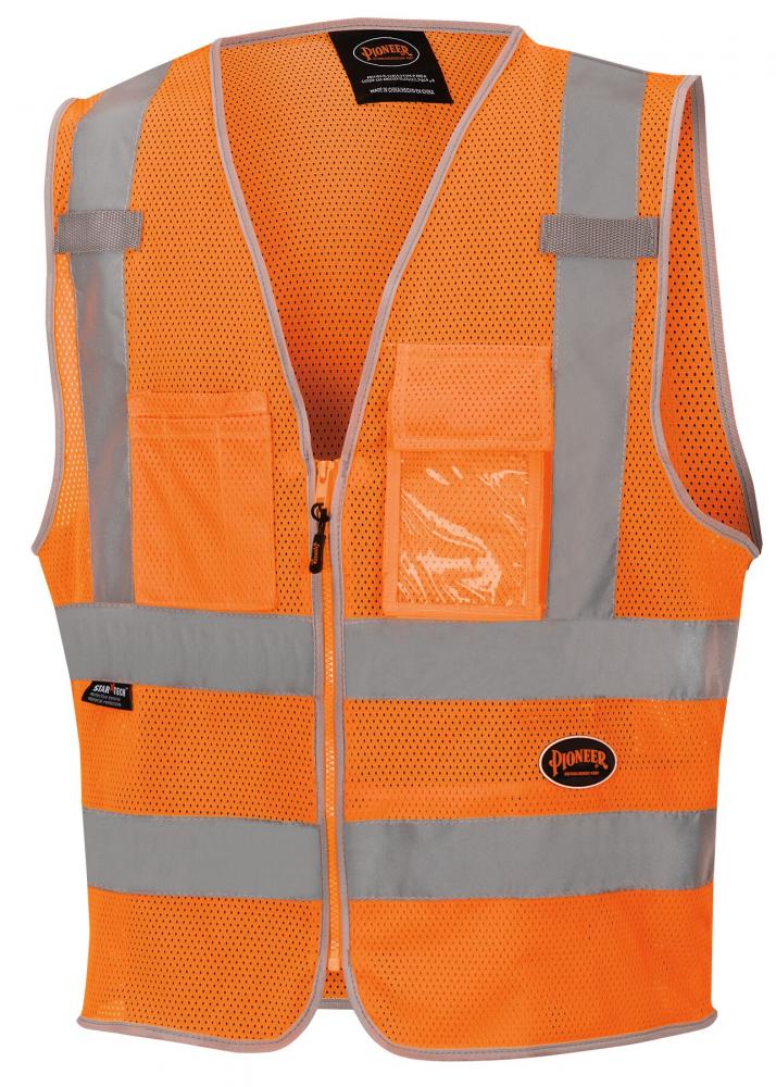 Poly Mesh Zip-Front Safety Vests