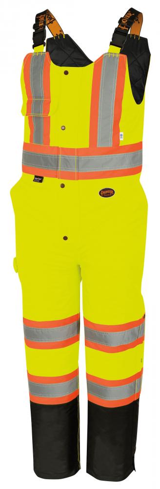 Hi-Vis Waterproof Quilted Safety Overalls