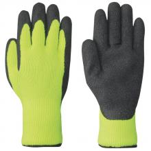 Pioneer V5010560-S - Hi-Viz Yellow/Green Double Nitrile Seamless Knit Winter Grip Glove - S