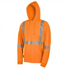 Pioneer V1052650-3XL - Hi-Vis Bird's-Eye Safety Hoodie Shirt - Hi-Vis Orange - 3XL