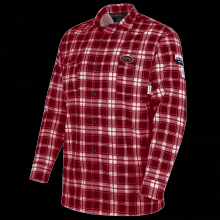 Pioneer V2520610-4XL - Flame-Gard® 100% Cotton Safety Work Shirt - Red Plaid - 4XL