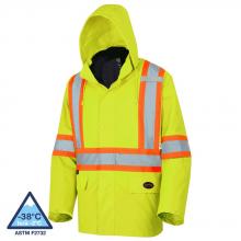 Pioneer V1083160-XS - Hi-Viz Yellow/Green “The Rock” 300D Oxford Polyester 3-in-1 Parka - XS
