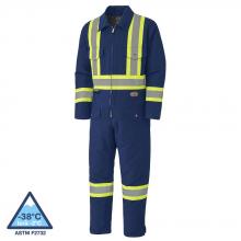 Pioneer V206098A-M - Navy Quilted Cotton Duck Coverall - M