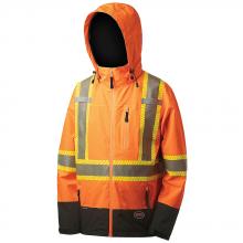 Pioneer V1130450-M - Softshell Waterproof Premium Safety Jacket Hi-Viz Orange - M