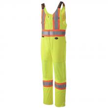 Pioneer V1070460-S - Hi-Viz Traffic Safety Overalls - Polyester Knit - Hi-Viz Yellow/Green - S