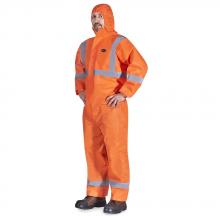 Pioneer V7016850-M - Orange SMS Coverall with Reflective Tape - M