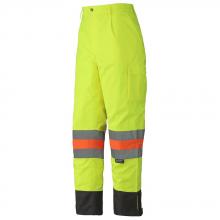 Pioneer V1190460-XL - Hi-Viz Yellow Waterproof Traffic Safety Pants - Tricot Polyester - MTQ Approved - XL