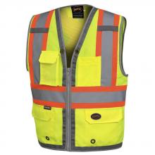 Pioneer V1010260U-3XL - Mesh Back Zip-Front Surveyor’s Safety Vests