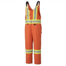 Pioneer V203021T-54 - Hi-Viz Orange Polyester/Cotton Safety Overalls with Leg Zippers - Tall - 54