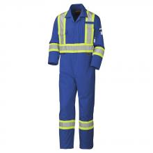 Pioneer V252001T-60 - Royal Blue Flame-Gard® FR/ARC Rated 98% Cotton 2% Antistatic 6.5 oz Coverall - Tall -  60