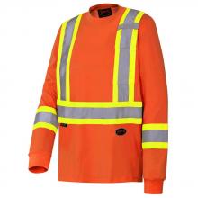 Pioneer V1050850-S - Long-Sleeved Safety Shirt Hi-Viz Orange - S