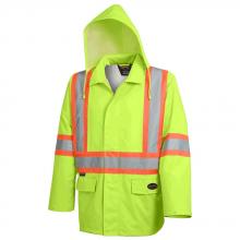 Pioneer V1081360-5XL - "The Rock" 300D Oxford Polyester Jacket with PU Coating – Hi-Viz Yellow/Green – 5XL