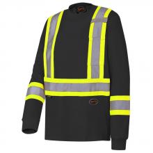 Pioneer V1050870-XL - Long-Sleeved Safety Shirt Black - XL