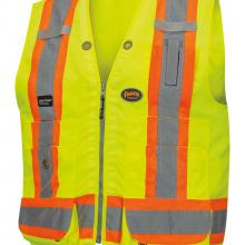 Pioneer V1010141U-4XL - Hi-vis Multi-Pocket Surveyor Vests