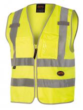 Pioneer V1025160U-4XL - Poly Tricot Zip Front Safety Vests