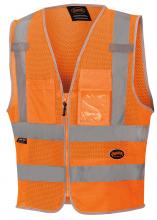 Pioneer V1025250U-2XL - Poly Mesh Zip-Front Safety Vests