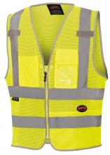 Pioneer V1025260U-4XL - Poly Mesh Zip-Front Safety Vests