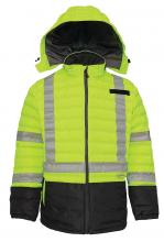 Pioneer V1136660U-5XL - Hi-Vis Quilted Safety Parkas