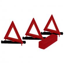 Pioneer V6301150-O/S - Safety Warning Triangle -  Red/Orange - 3-pack